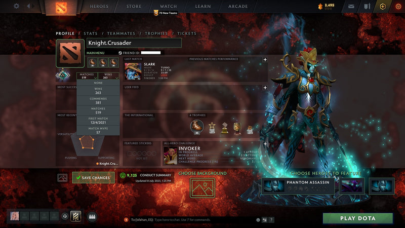 Crusader I | MMR: 1489 - Behavior: 9125