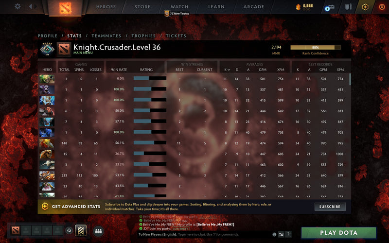 Crusader V | MMR: 2194 - Behavior: 10000