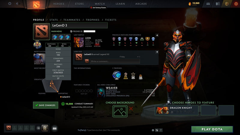 Legend III | MMR: 3390 - Behavior: 10000