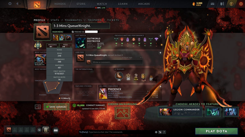 Archon I | MMR: 2318 - Behavior: 10000