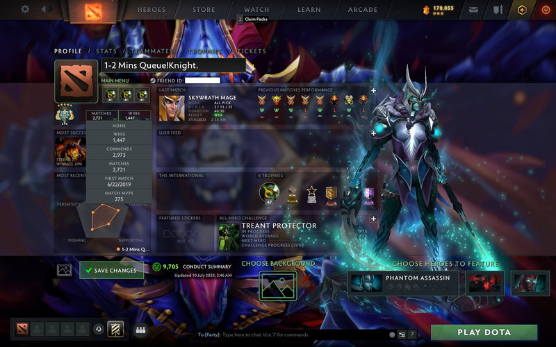 Archon V | MMR: 3020 - Behavior: 9705