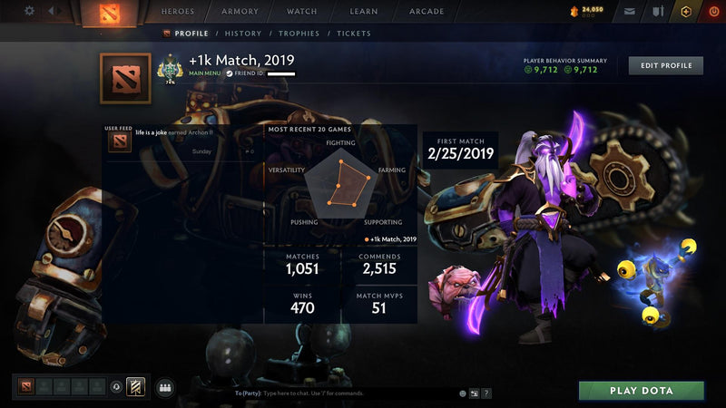 Archon I | MMR: 2425 - Behavior: 9712 - Communication: 9712