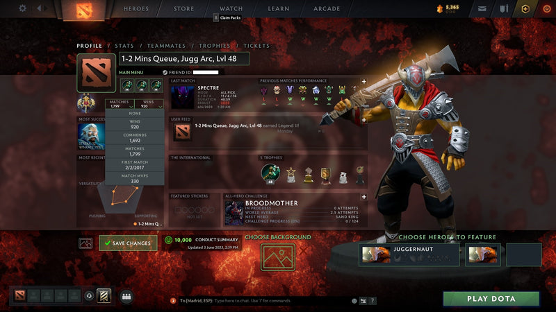 Legend II | MMR: 3220 - Behavior: 10000