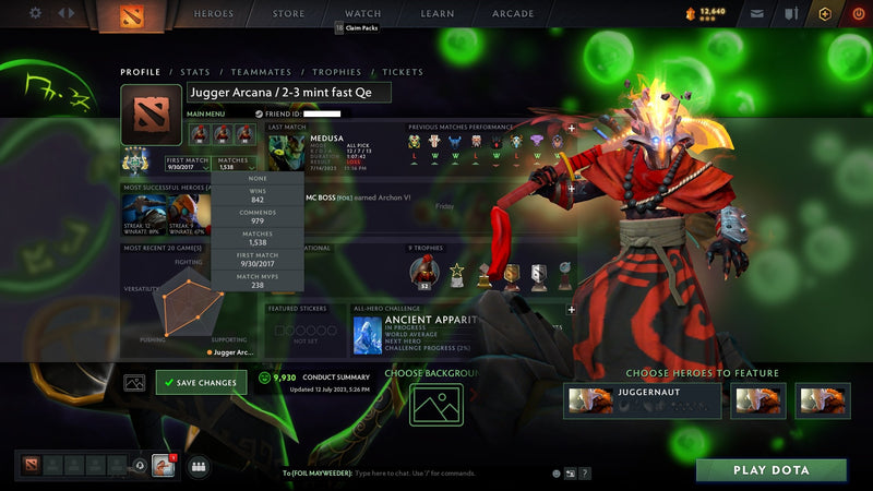 Archon V | MMR: 2902 - Behavior: 9930