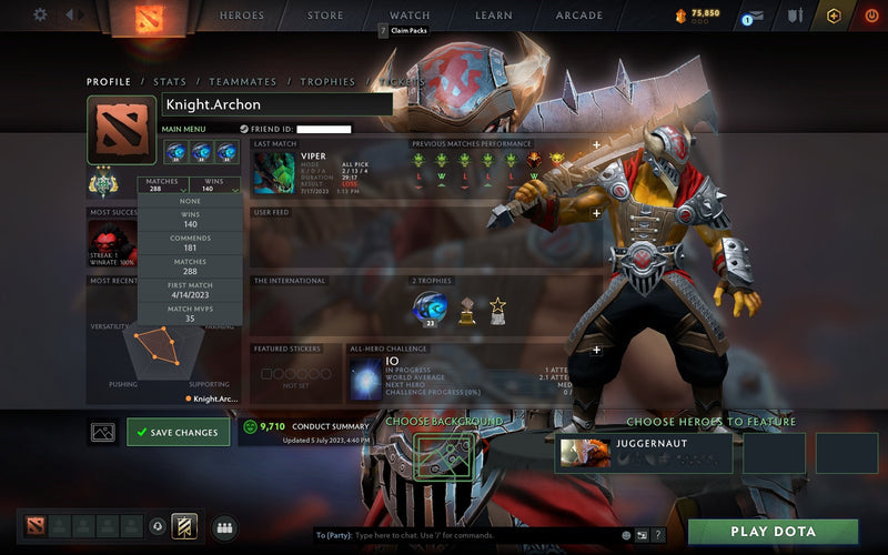 Archon III | MMR: 2499 - Behavior: 9710