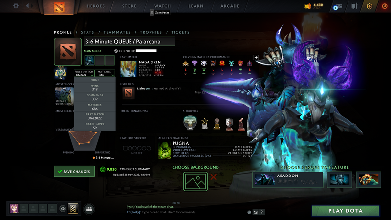 Archon III | MMR: 2625 - Behavior: 9830