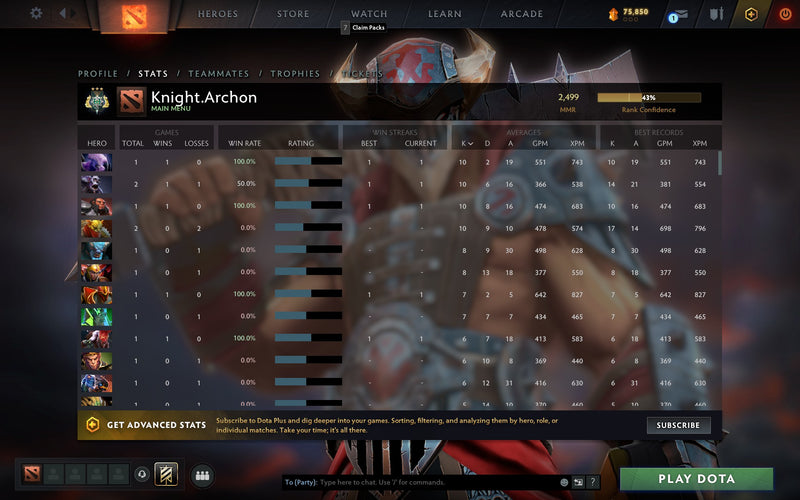 Archon III | MMR: 2499 - Behavior: 9710