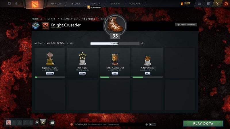 Crusader I | MMR: 1489 - Behavior: 9125