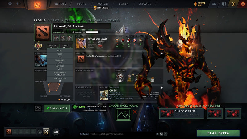 Legend III | MMR: 3408 - Behavior: 10000