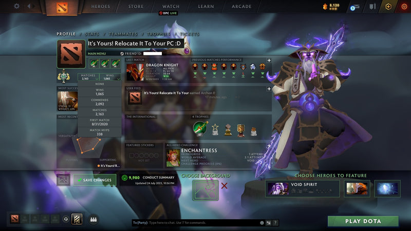 Archon I | MMR: 2314 - Behavior: 9980