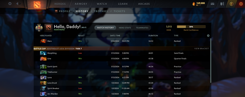 Legend III | MMR: 3513 - Behavior: 9758 - Communication: 9758