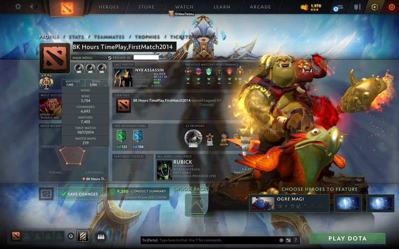 Legend IV | MMR: 3606 - Behavior: 9280