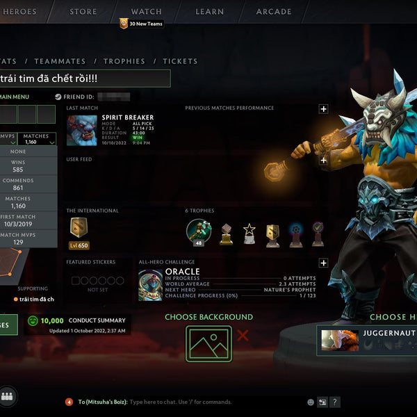 Archon V  MMR: 3043 - Behavior: 9940 - Communication: 10391 – VikingDOTA