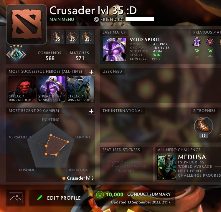 Crusader IV | MMR: 1920 - Behavior: 10000