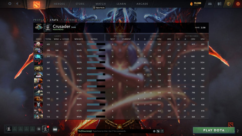 Crusader V | MMR: 2130 - Behavior: 10000