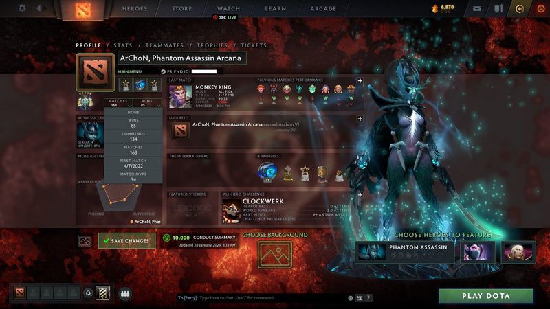 Archon V | MMR: 2970 - Behavior: 10000