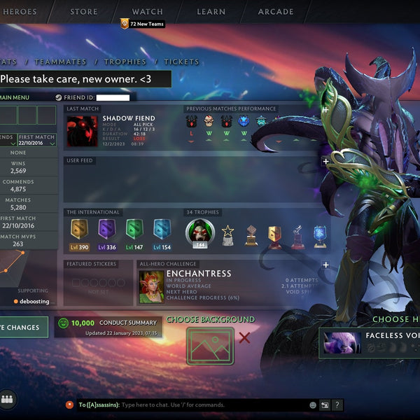 Archon V  MMR: 3043 - Behavior: 9940 - Communication: 10391 – VikingDOTA