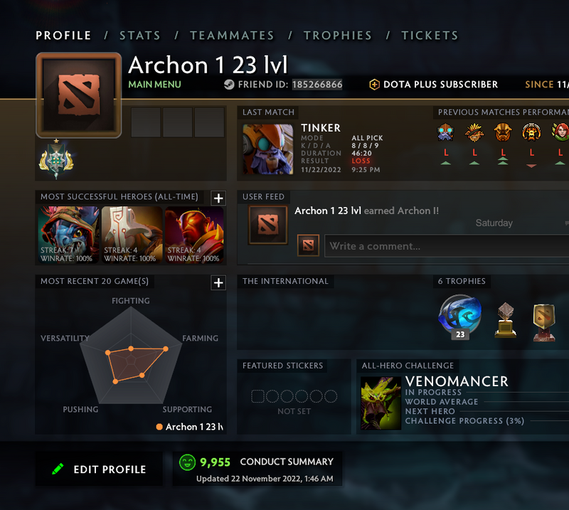 Archon I | MMR: 2170 - Behavior: 9955