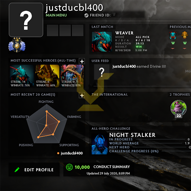 Divine III | MMR: 5050 - Behavior: 10000