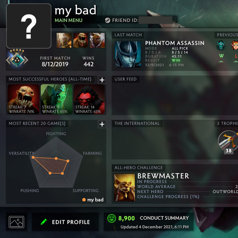 Crusader V | MMR: 2170 - Behavior: 8900